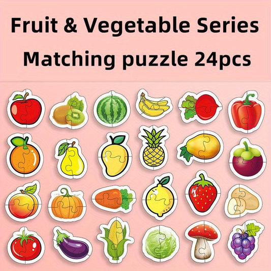 Recognition Word Matching Puzzles Set
