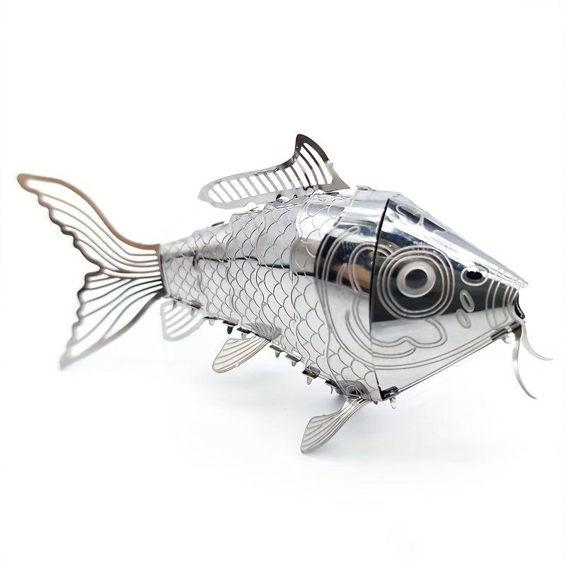 3D Metal Puzzle Model DIY Assembly Animal Series Carp Gift Ornaments