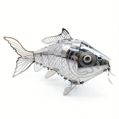 3D Metal Puzzle Model DIY Assembly Animal Series Carp Gift Ornaments