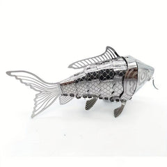 3D Metal Puzzle Model DIY Assembly Animal Series Carp Gift Ornaments