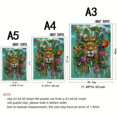 Animals World Wooden Puzzle: Irregular Animal Shaped Jigsaw Puzzles