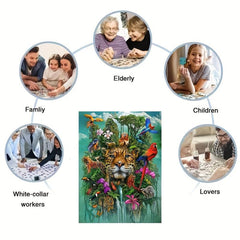 Animals World Wooden Puzzle: Irregular Animal Shaped Jigsaw Puzzles