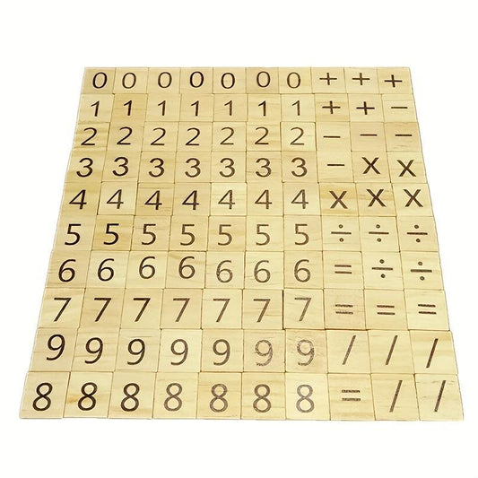 Wood Letter Tiles for Crafts and Games