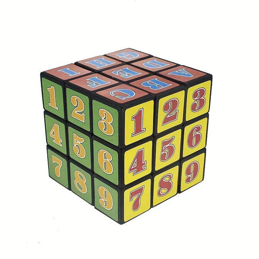 Kids Intelligence Magic Cube Toy Number Letter Smooth Cube Small Gift