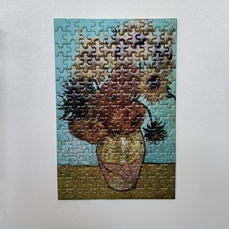 150Pcs Mini Test Tube Sunflowers Jigsaw Puzzle - Educational & Fun