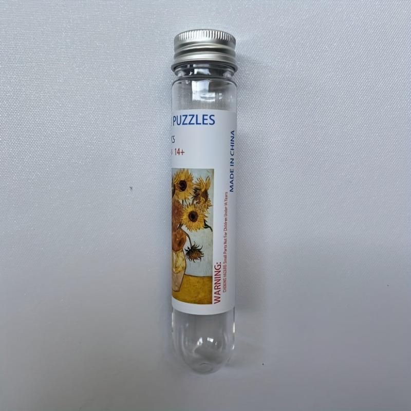 150Pcs Mini Test Tube Sunflowers Jigsaw Puzzle - Educational & Fun