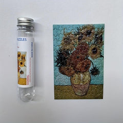 150Pcs Mini Test Tube Sunflowers Jigsaw Puzzle - Educational & Fun