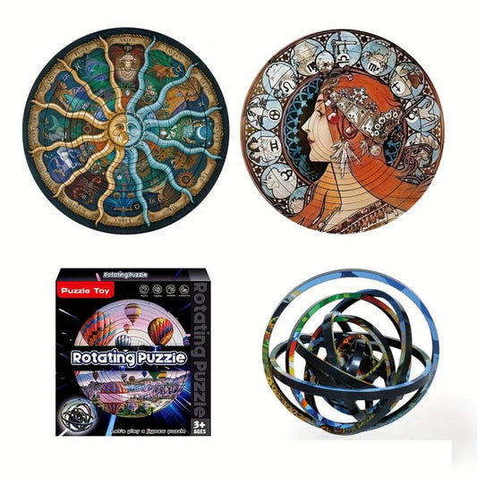 Creative Flip Puzzle Three-dimensional Rotating Toy
