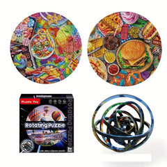 Creative Flip Puzzle Three-dimensional Rotating Toy