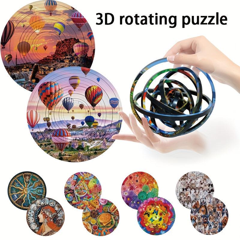 Creative Flip Puzzle Three-dimensional Rotating Toy