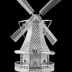 DIY Metal Assembled Toy Windmill Model 3D Game Puzzle