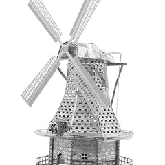 DIY Metal Assembled Toy Windmill Model 3D Game Puzzle