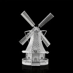 DIY Metal Assembled Toy Windmill Model 3D Game Puzzle