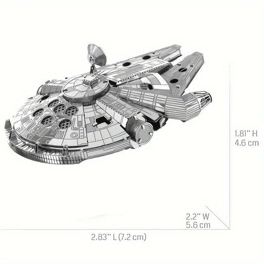Metal Toy Spaceship Model 3D Puzzle Aviation Aircraft Model