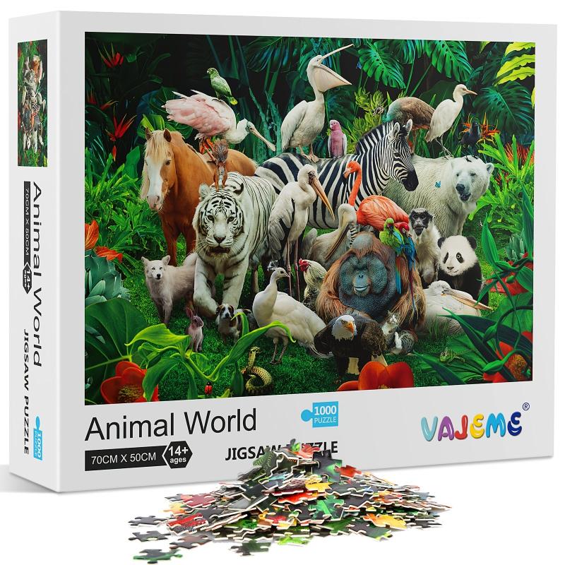 1000 Pieces Animals Puzzle Educational Fun Game Toy For Adults Kids Teens