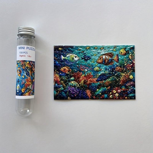 Mini Test Tube Puzzle Painting Jigsaw Toy Educational Game