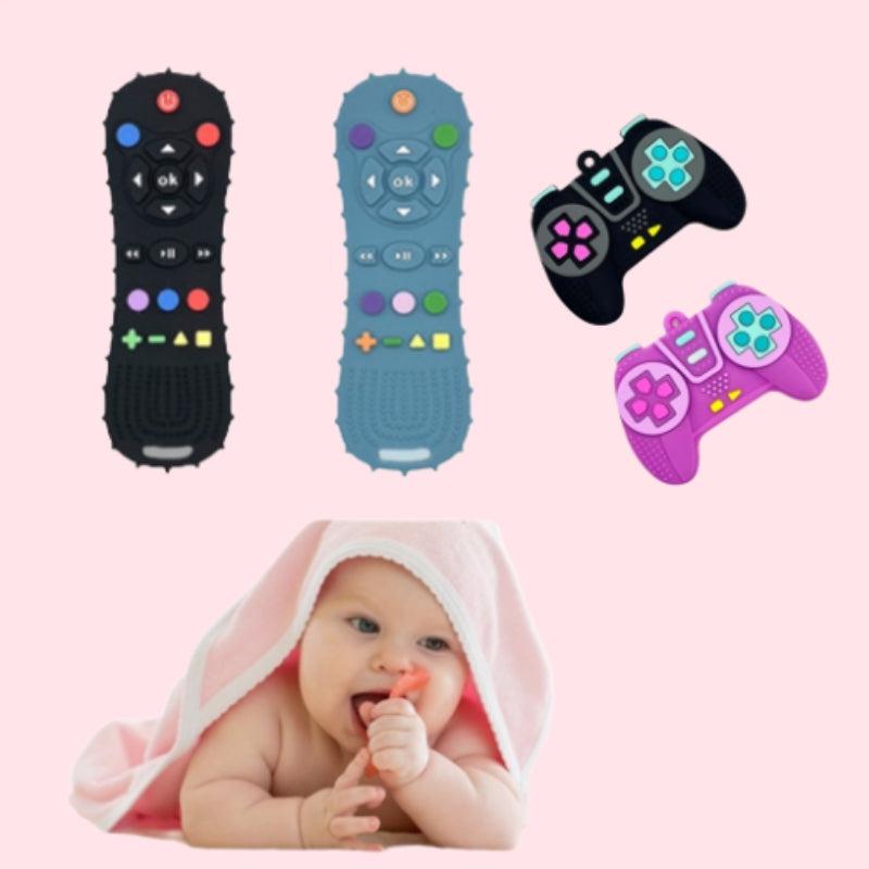 Baby Teething Toy Silicone Chew Controller Pad Shape Educational Sensory Gift