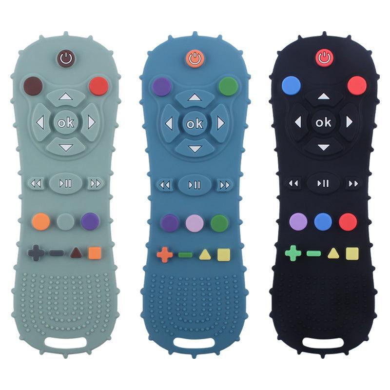 Baby Teething Toy Silicone Chew Controller Pad Shape Educational Sensory Gift