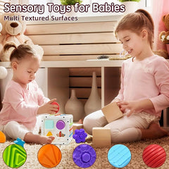 Montessori Shape Sorter Sensory Bin Toy for Baby 1st Birthday