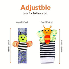Infant Rattle Socks Toys 3-12 Months Boy Girl Learning Toy