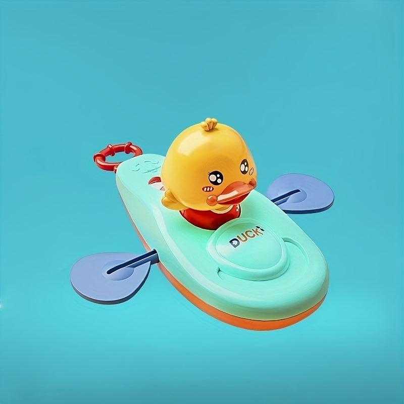 Yellow Duck Bath Toy with Water Spray Gun