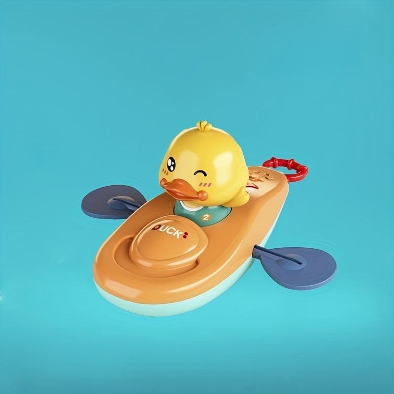 Yellow Duck Bath Toy with Water Spray Gun