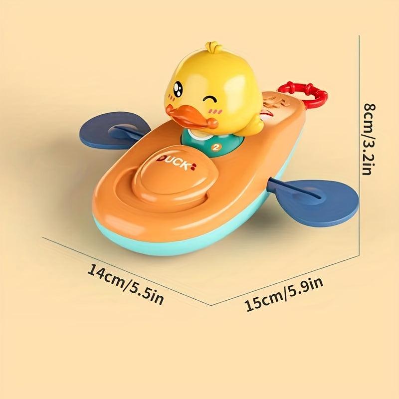 Yellow Duck Bath Toy with Water Spray Gun
