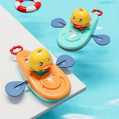 Yellow Duck Bath Toy with Water Spray Gun