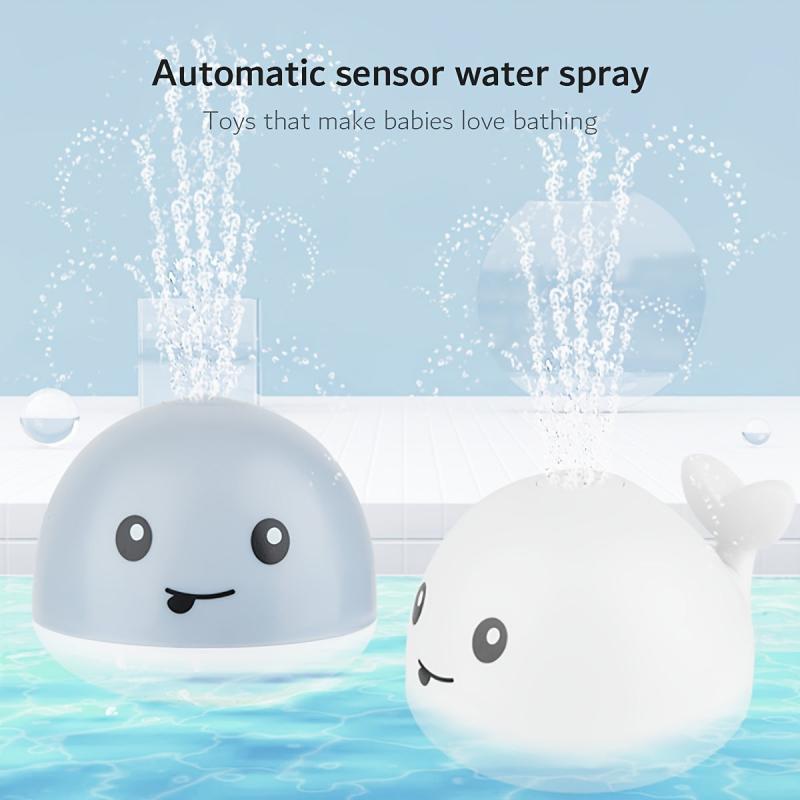 Baby Bath Toy RGB Colorful Lighting Changing Water Spray Touch Sensor Auto Spray