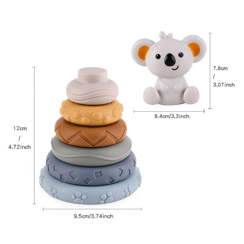 Soft Rubber Building Blocks for Babies, BPA-Free Chewable Toys