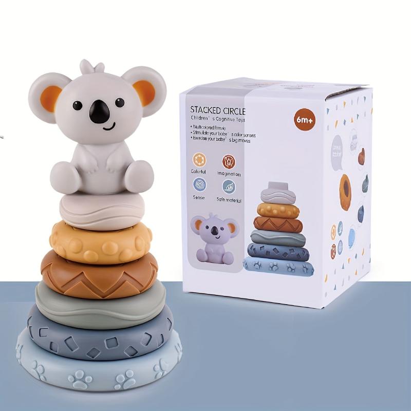 Soft Rubber Building Blocks for Babies, BPA-Free Chewable Toys