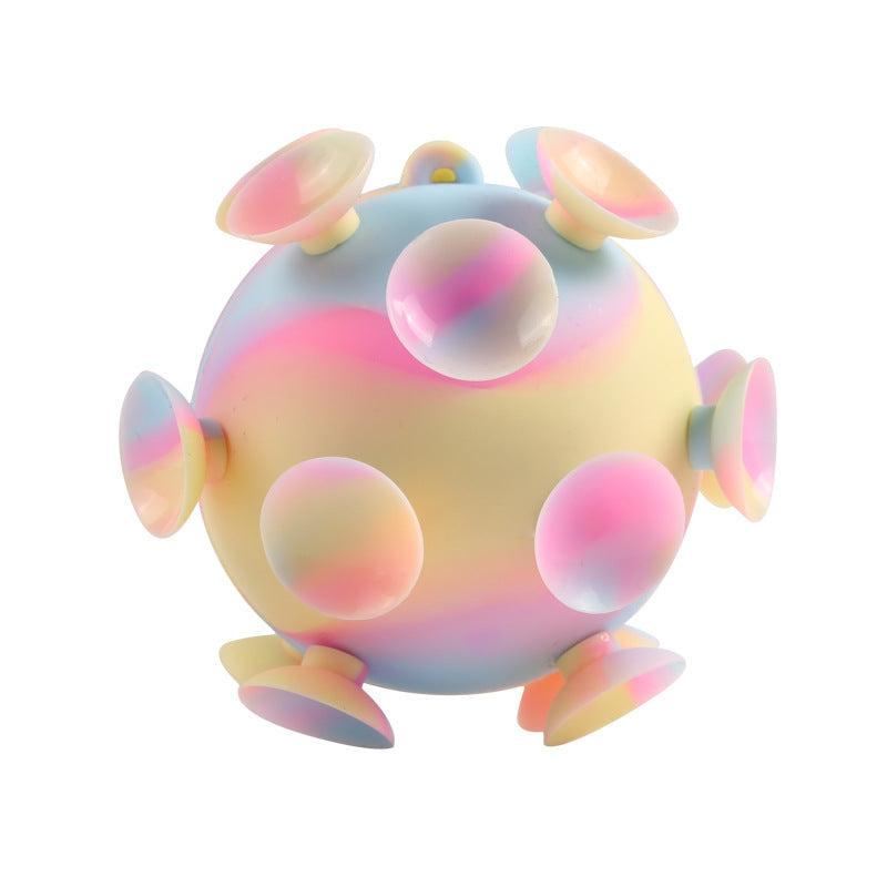 Colorful PVC Suction Cup Ball Creative Toy for Kids