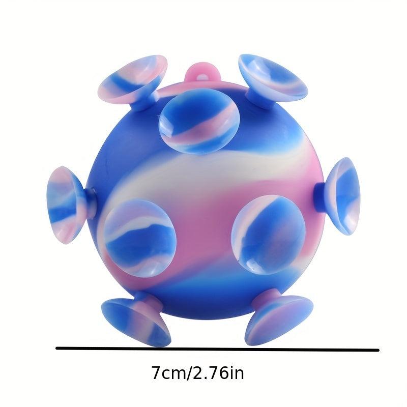 Colorful PVC Suction Cup Ball Creative Toy for Kids