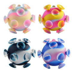 Colorful PVC Suction Cup Ball Creative Toy for Kids