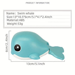 Clockwork Small Whales Bathroom Water Toy