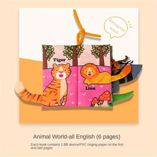 Infant Sensory Cloth Book 3D Tail Stereo Toy