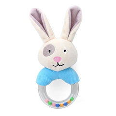 Animal Hand Crank Beads Rattle Plush Toy Stick