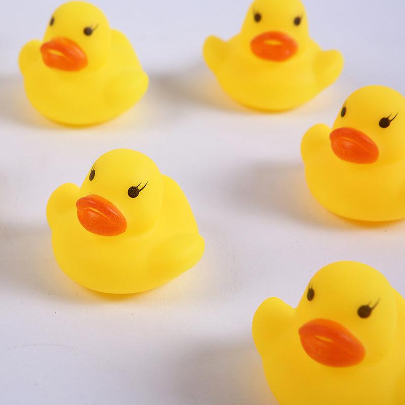 3Pcs Mini Yellow Duck Vinyl Toy Bath Gadgets