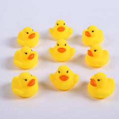 3Pcs Mini Yellow Duck Vinyl Toy Bath Gadgets