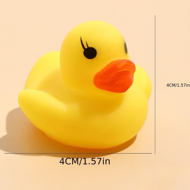 3Pcs Mini Yellow Duck Vinyl Toy Bath Gadgets