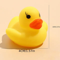 3Pcs Mini Yellow Duck Vinyl Toy Bath Gadgets