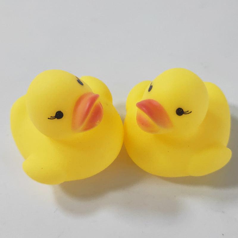 3Pcs Mini Yellow Duck Vinyl Toy Bath Gadgets