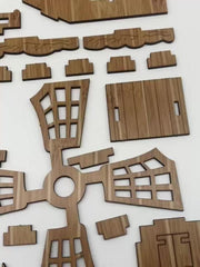 Wooden Puzzle Toy Model House Kit Educational Gift
