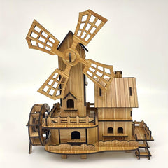 Wooden Puzzle Toy Model House Kit Educational Gift