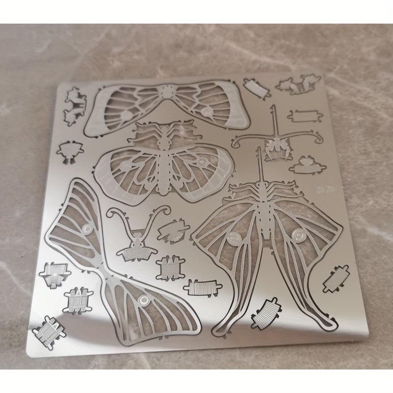 Metal 3D Puzzle Insect Series 2 Butterflies Board Assembly Gift