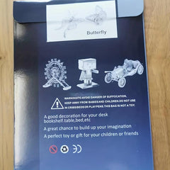 Metal 3D Puzzle Insect Series 2 Butterflies Board Assembly Gift