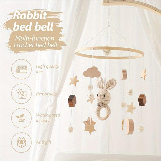 Baby Cloud Rattle Crib Mobile Musical Box - Toddler Carousel Musical Toy Gift
