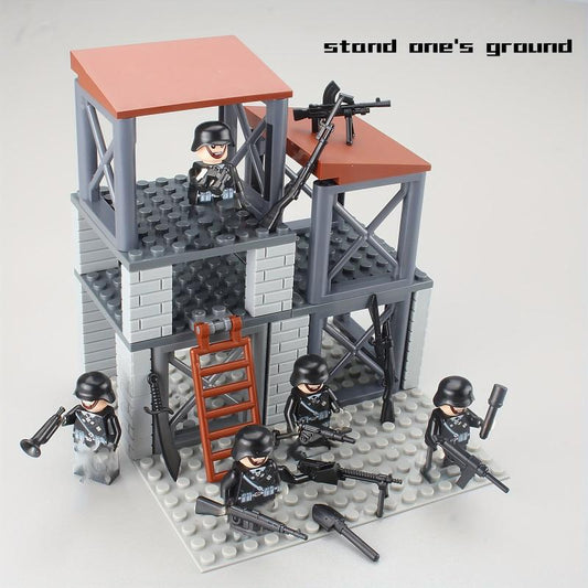 Military Base Fort Combat Soldiers Building Blocks