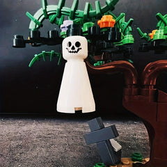 Halloween Building Block Toy Pumpkin Ghost Model Educational Gift