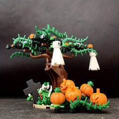 Halloween Building Block Toy Pumpkin Ghost Model Educational Gift